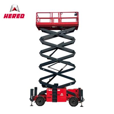 HS1623RT Двигатель Пересеченная местность Ножничный подъемник 