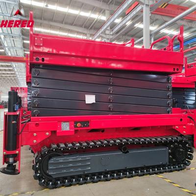 HC1216E-R Самоходная мобильная рабочая платформа с ножничным подъемником