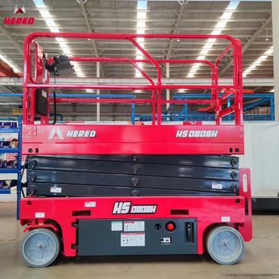 Воздушная работа Мобильный Ножничный человек Подъемный стол